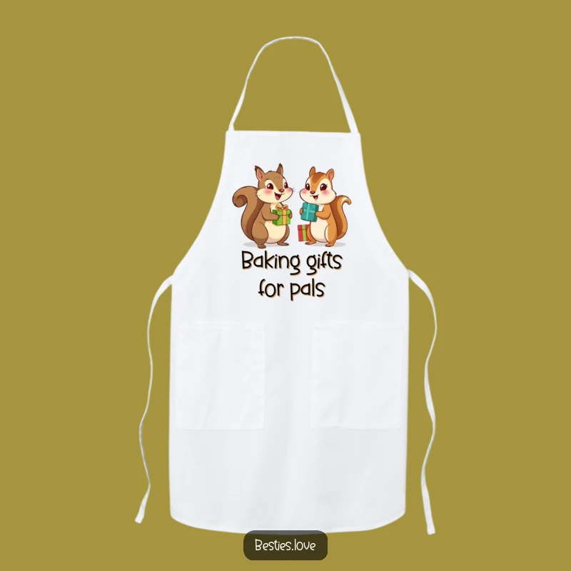 Funny Bestie Animals Apron - Cooking & Gifting Fun with Squirrel & Chipmunk