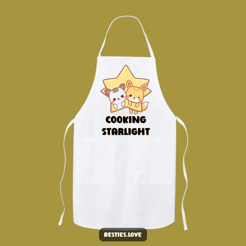 Funny Star Animals Apron - Kitchen Cartoon Fun, Unique Funny Gift