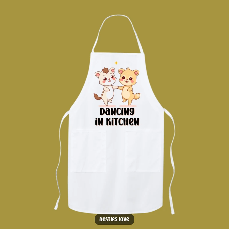 Funny Starry Dance Apron - Joyful Kitchen Wear, Humorous Animal Design