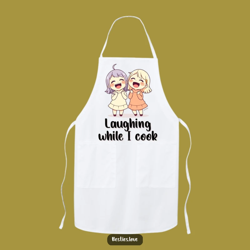 Funny Friends Laughing Apron: Kitchen Comedy Wear, Great Gift