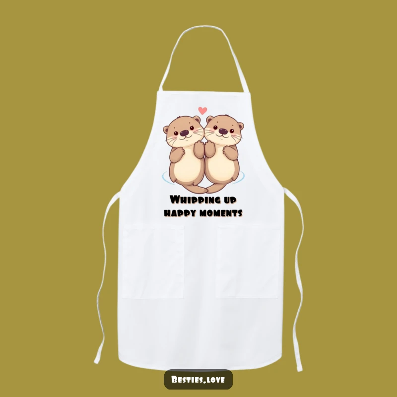 Funny Otter Paws Apron: Playful Kitchen Fun While Floating