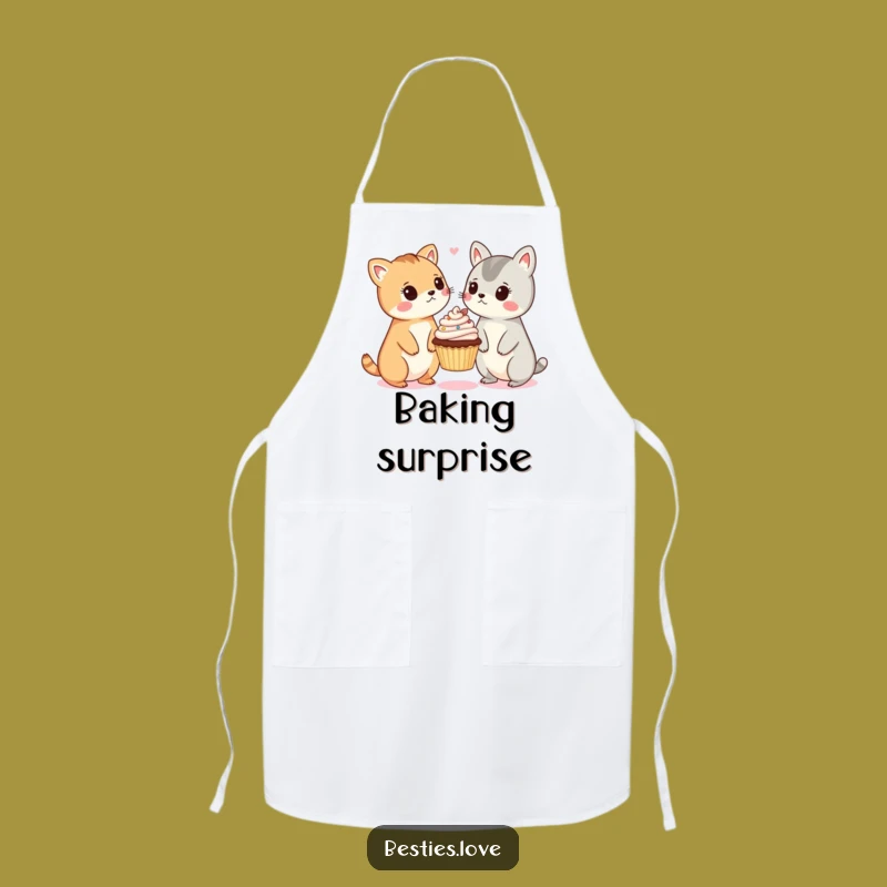 Funny Surprised Animals Cupcake Apron - Bake with a Laugh