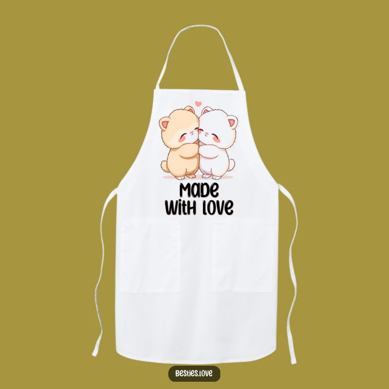 Funny Hugging Animals Apron: Cook with Love and Hilarious Flair