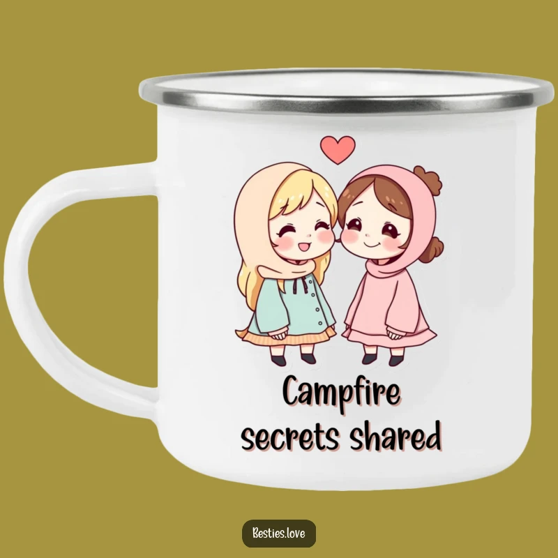 Durable Funny Best Friends Secret Message Camping Mug: Outdoor Fun