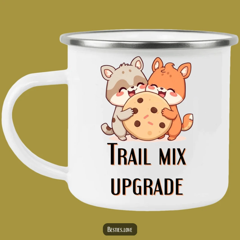 Funny Animal Pals Cookie Camping Mug: Sip & Laugh by the Fire