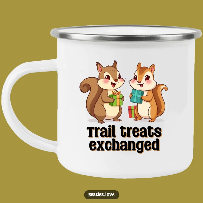 Funny Bestie Animals Camping Mug - Adventure & Gifts with Squirrel & Chipmunk