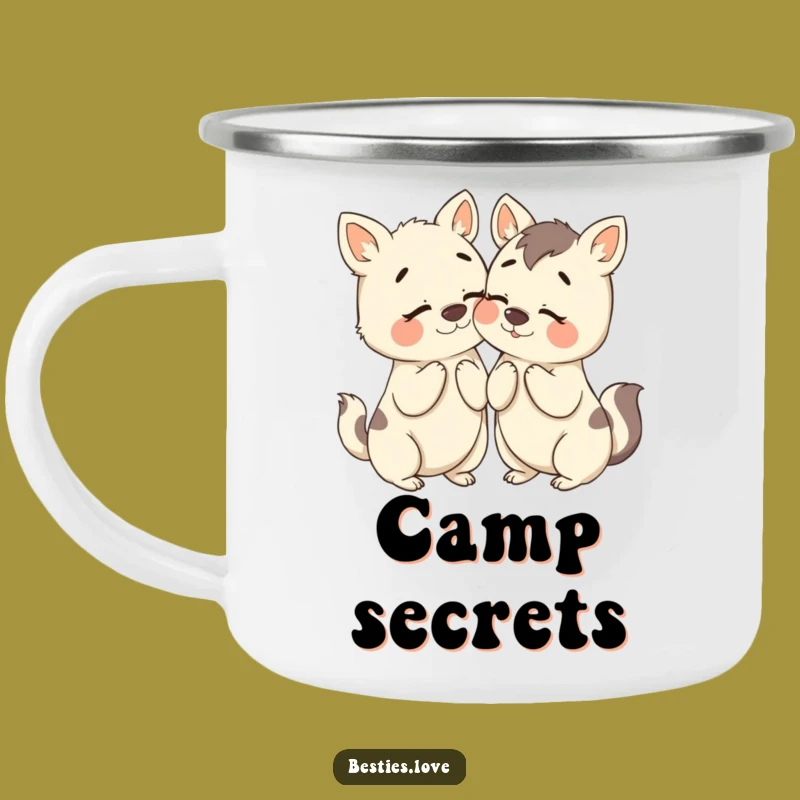 Funny Bestie Animals Secret Camping Mug: Adventure Fuel for Whispers
