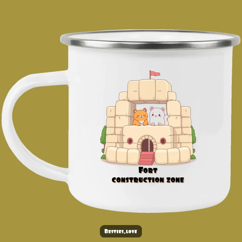 Funny Camping Mug: Fort Adventures - Hilarious Funny Gift for Outdoorsy Builders!