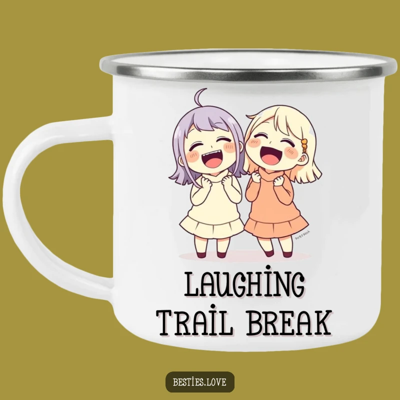 Funny Friends Laughing Camping Mug: Durable Humor Cup, Great Gift