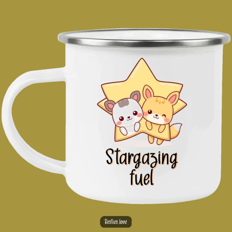 Funny Star Animals Camping Mug - Durable Cartoon Art, Best Funny Gift