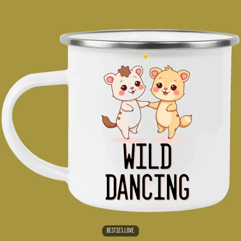 Funny Starry Dance Camping Mug - Durable & Joyful Animal Drinkware