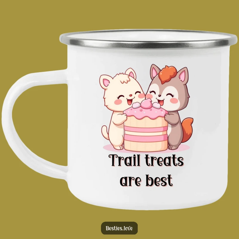 Funny Camping Mug: Trail Treats - Hilarious Funny Gift for Happy Campers!