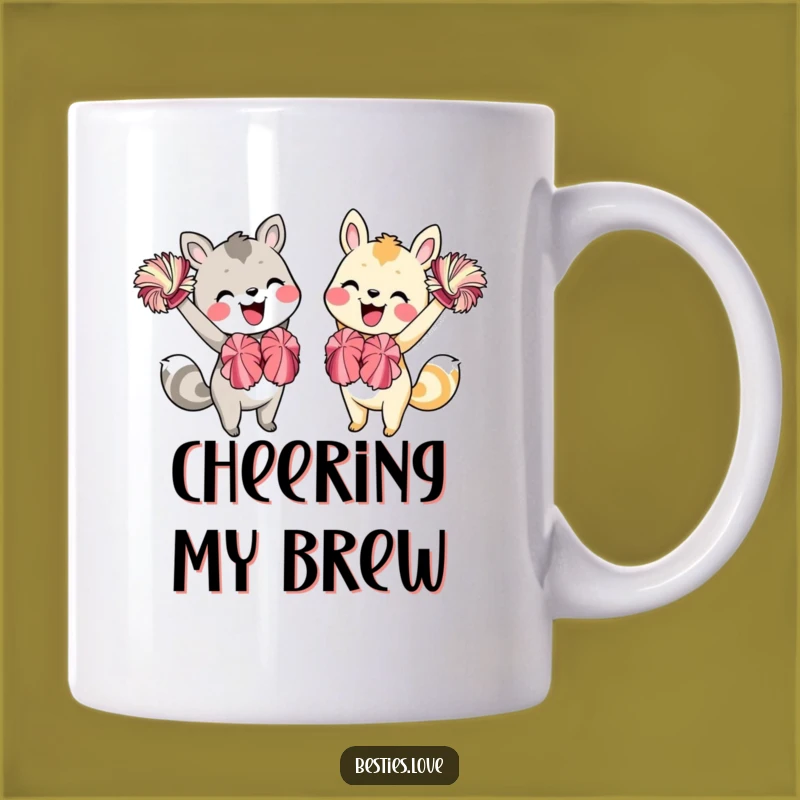 Funny Animal Friends Cheering Squad Mug: The Ultimate Hilarious Support Gift