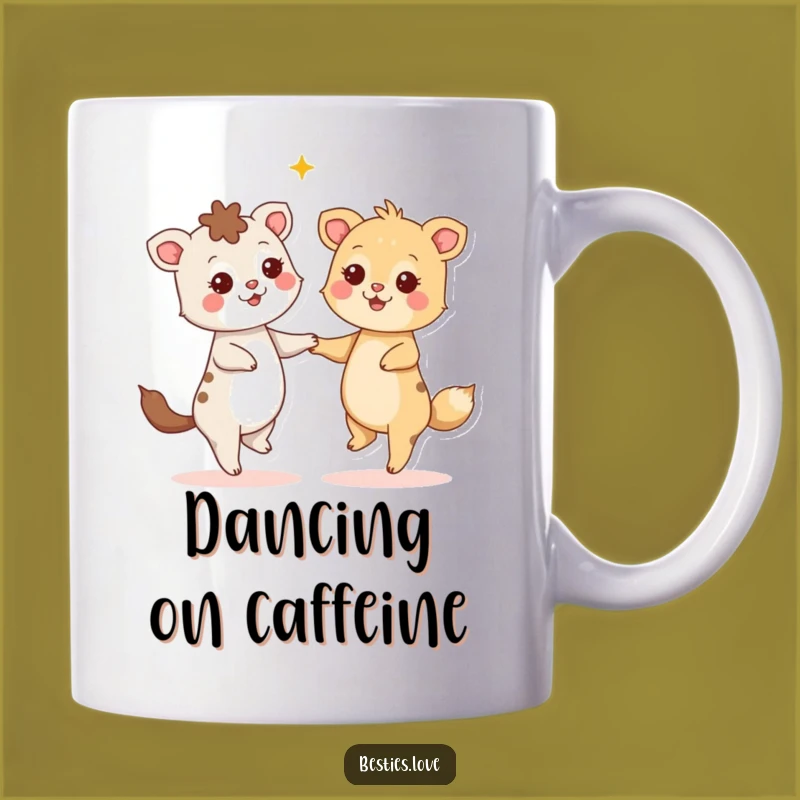 Funny Starry Dance Mug - Joyful Animal Art, Hilarious Gift for Friends