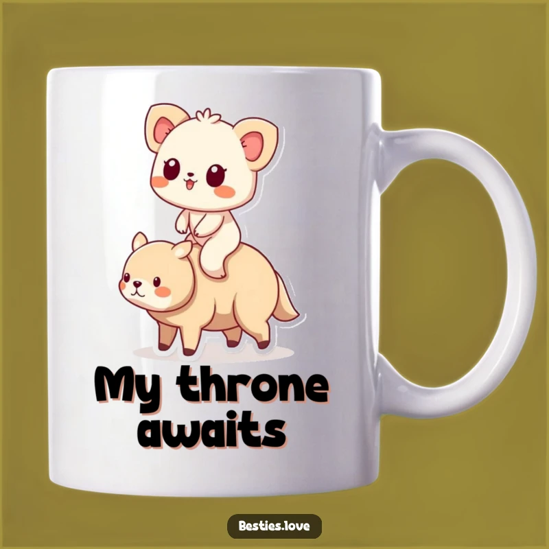 Funny Animal Friends Riding Mug - Adorable Companion Gift