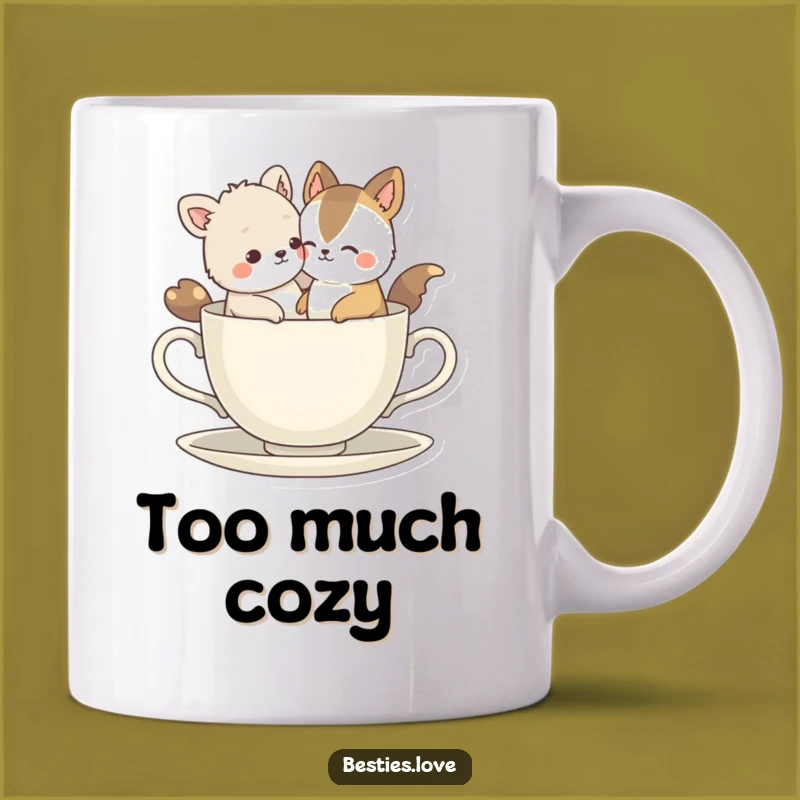 Funny Bestie Animals Tiny Teacup Mug: A Hilarious Gift for Your Partner in Crime
