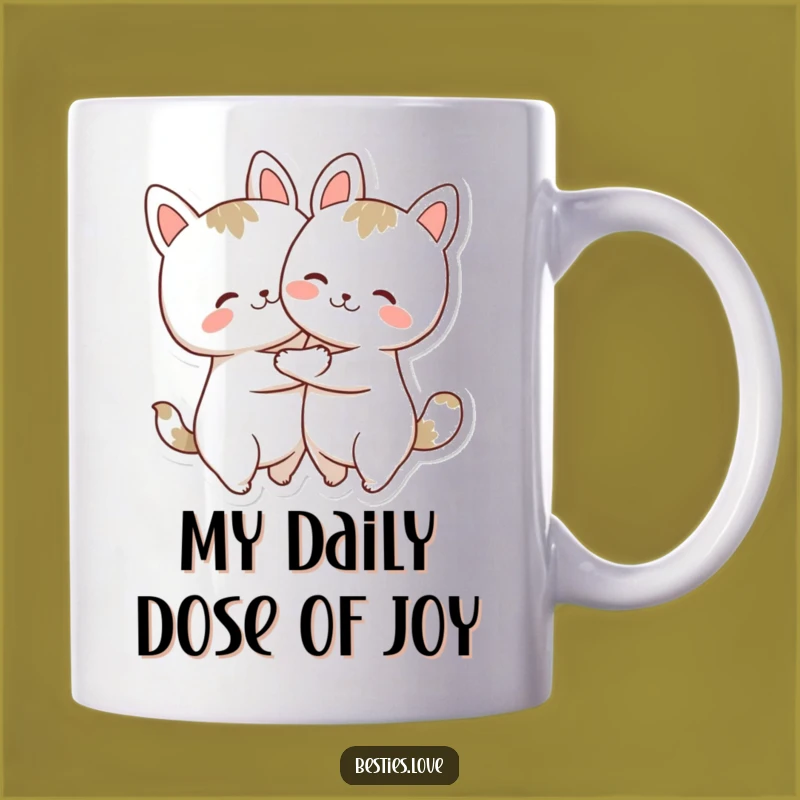 Funny Hugging Animals Mug: Adorable Joyful Companions, a Perfect Funny Gift for Best Friends