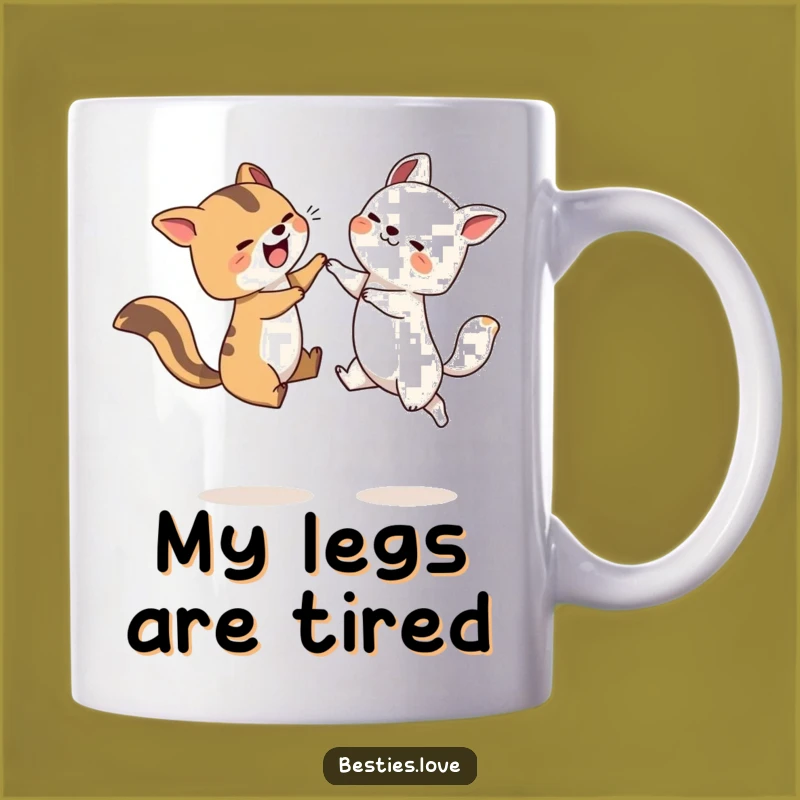 Funny Leapfrog Animals Mug - Joyful Playful Companion Gift