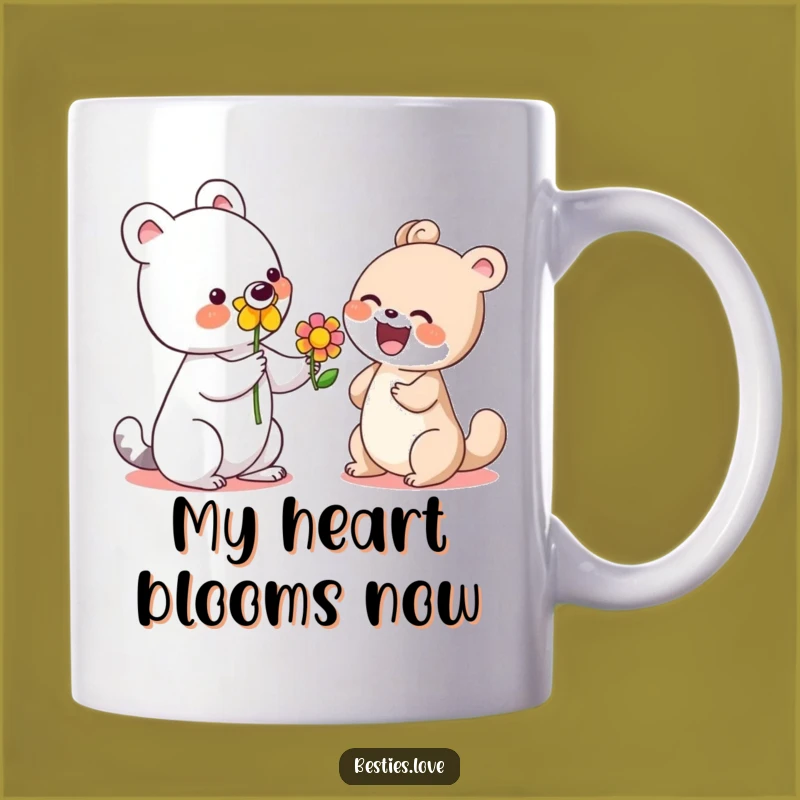 Funny Flower Gift Animal Mug: A Cheerful Treat for Smiles