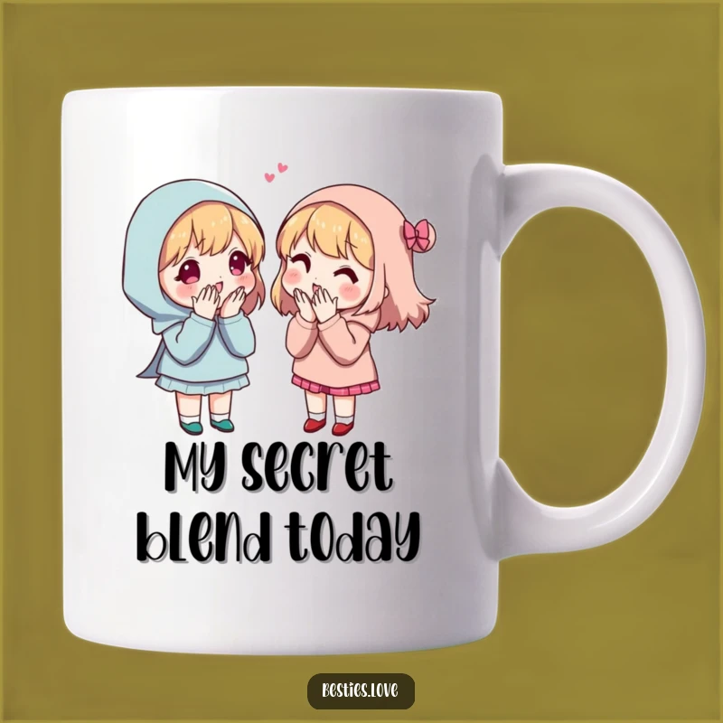 Funny Secret Sharing Friends Mug - Hilarious Gossip Gift