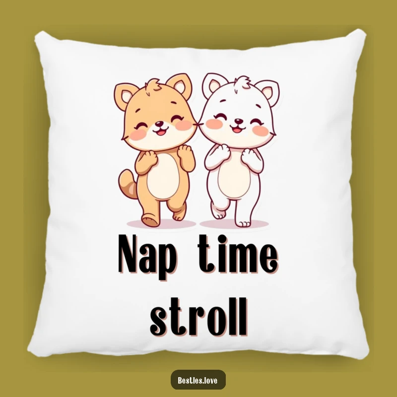 Cozy Funny Kawaii Friendship Paws Pillow, Sweet Accent Gift