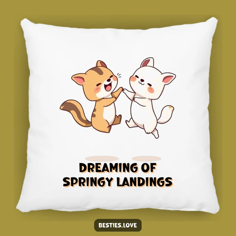 Funny Leapfrog Animals Pillow - Cozy Playful Comfort Gift