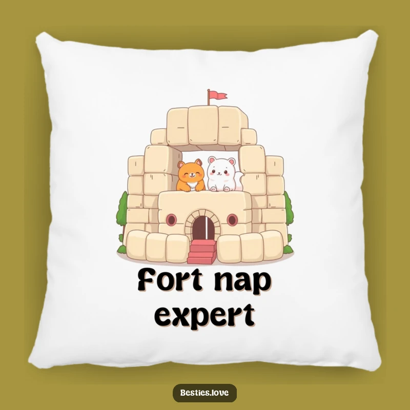 Funny Pillow: Fort Comfort - A Hilarious Funny Gift for Cozy Builders!