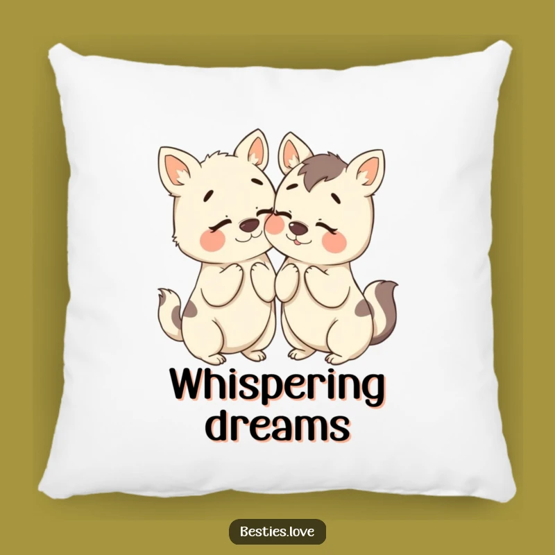 Funny Bestie Animals Secret Pillow: Cuddle Up with Hilarious Whispers