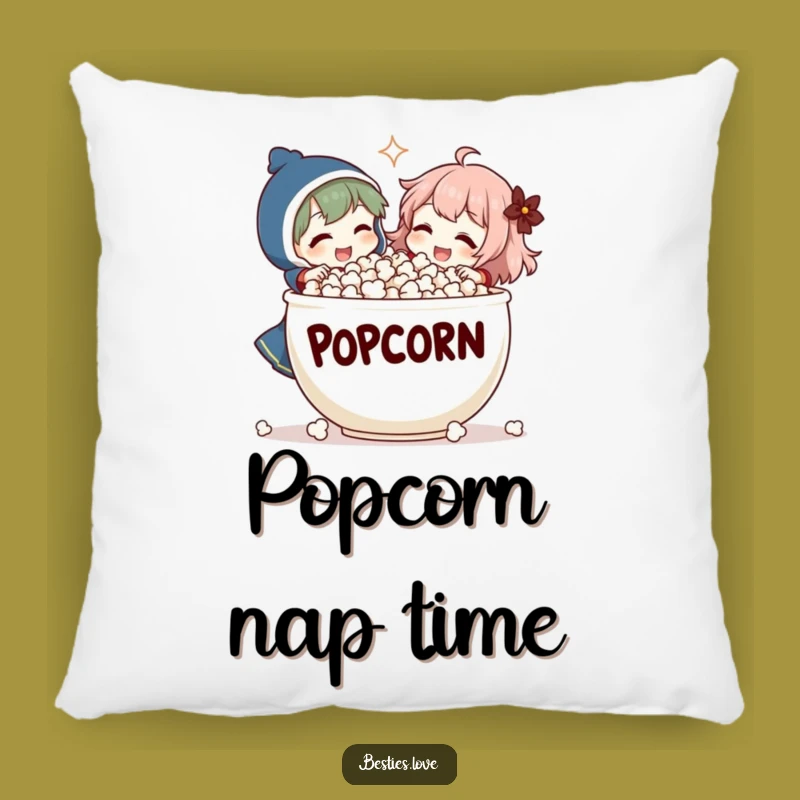 Funny Popcorn Laugh Pillow - Cozy & Comedic Character Cushion, Funny Gift