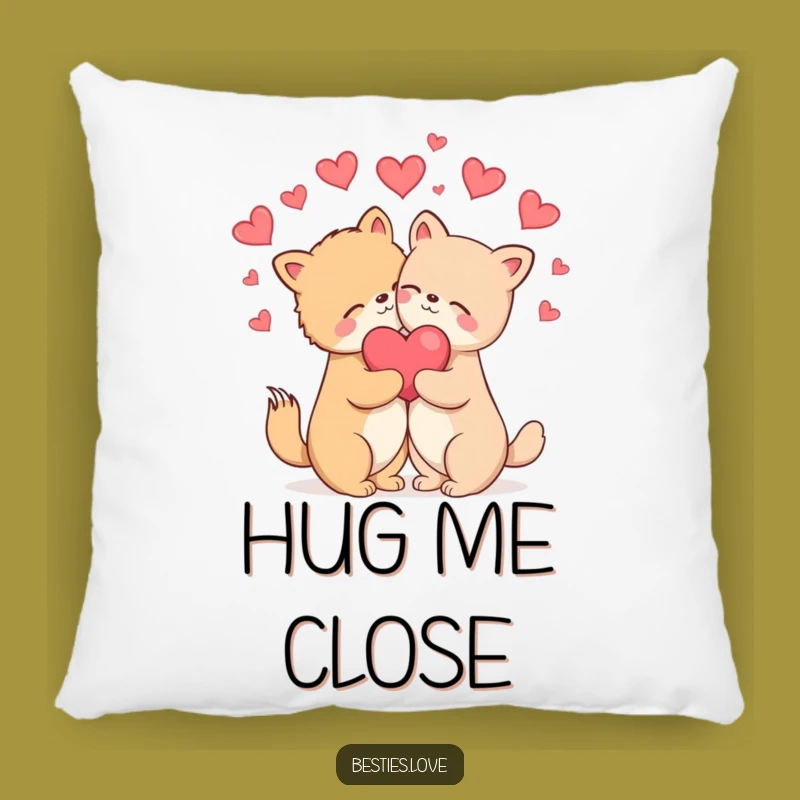 Funny Hugging Animals Pillow: Cozy Love Cushion, Blissful Gift