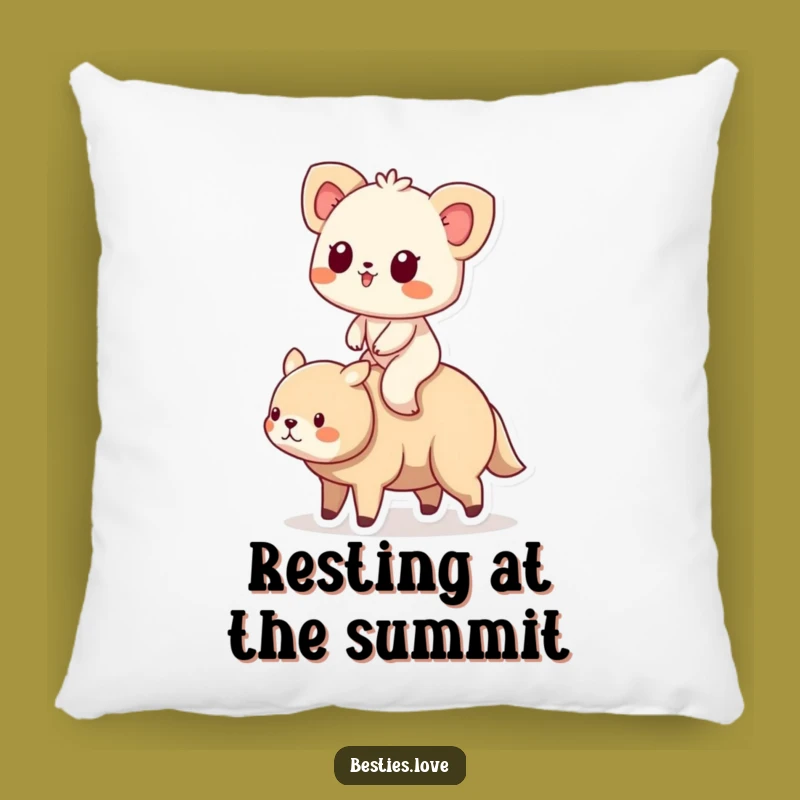 Funny Animal Friends Riding Pillow - Cozy Adorable Comfort Gift