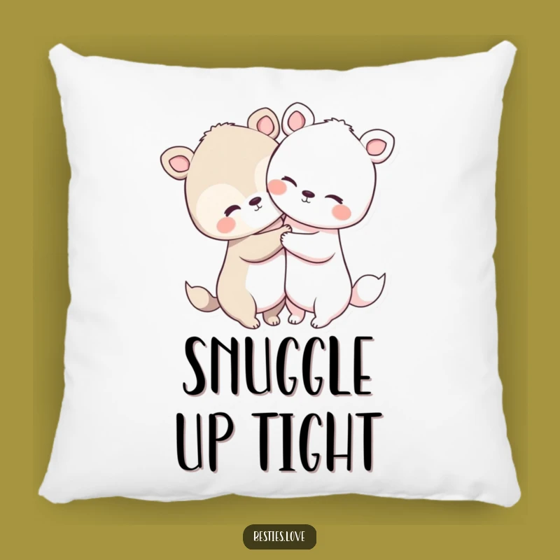 Funny Animal Hug Pillow: Cute Duo Cushion, Cozy Funny Gift for Comfort