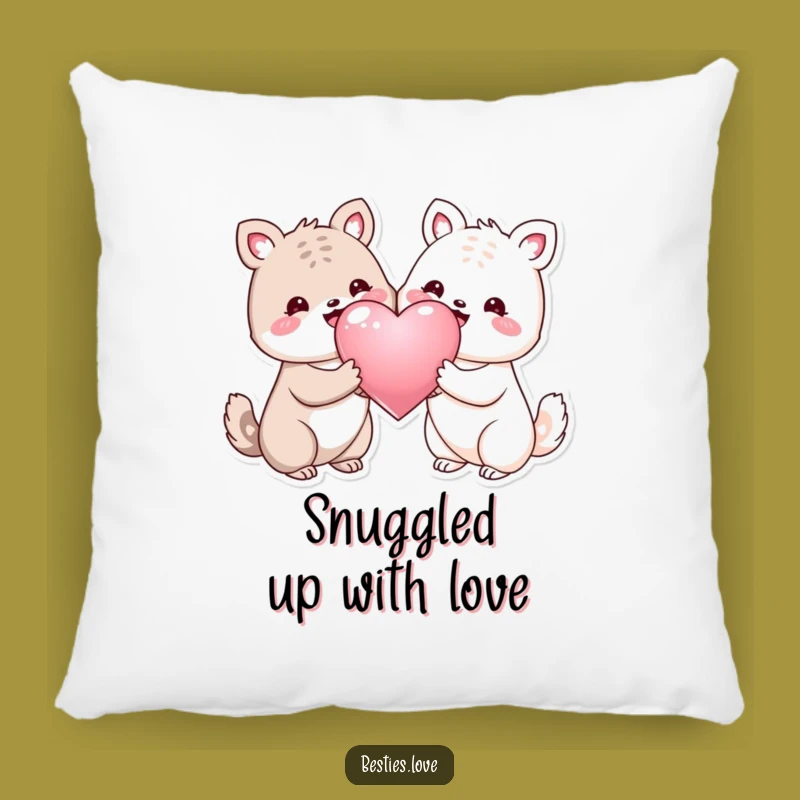 Funny Soft Animal Heart Pillow: Cuddle Up with Adorable Love