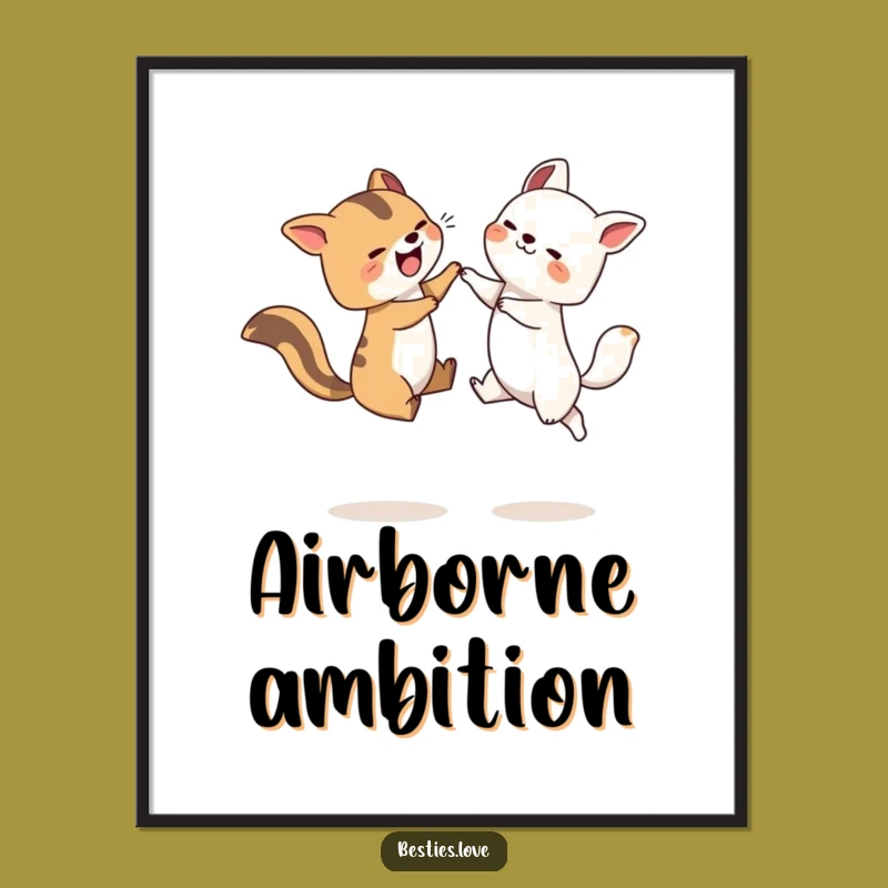 Funny Leapfrog Animals Digital Art - Joyful Playful Decor Gift