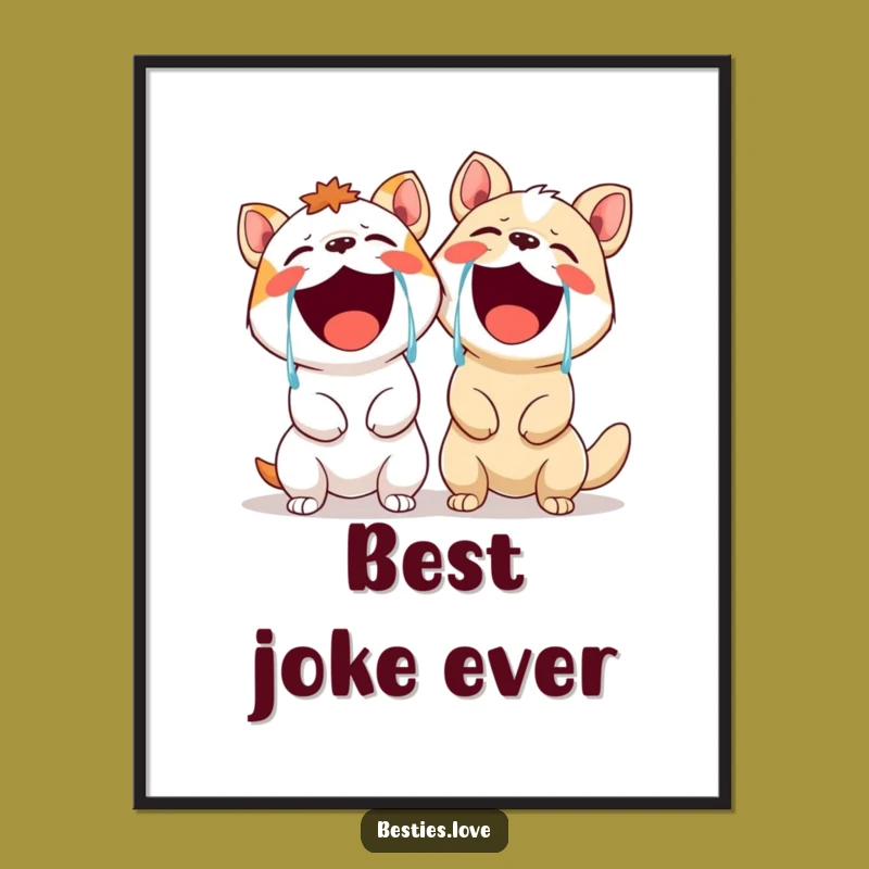 Funny Laughing Animals Digital Art: Hilarious Printable Decor for Instant Smiles