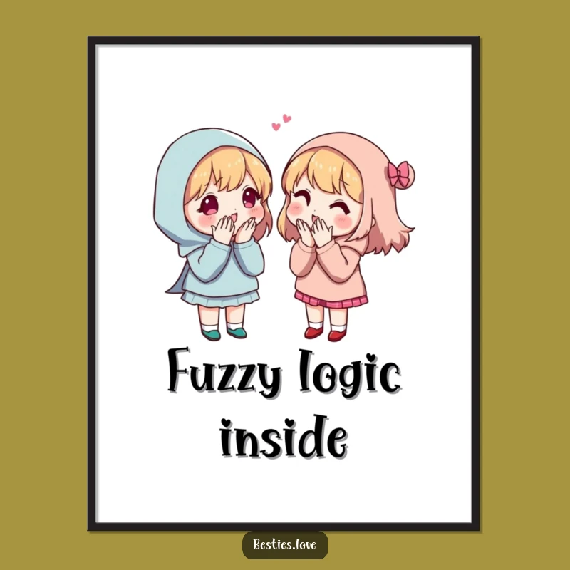 Funny Secret Sharing Friends Digital Art - Humorous Decor Gift