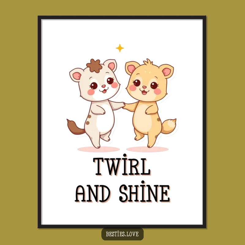 Funny Starry Dance Digital Art - Instant Joyful Download, Fun Decor