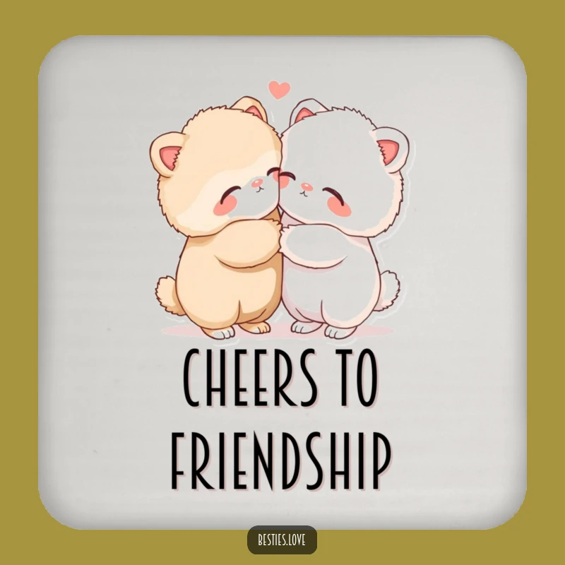 Funny Hugging Animals Coasters: Protect Surfaces with Adorable, Hilarious Style