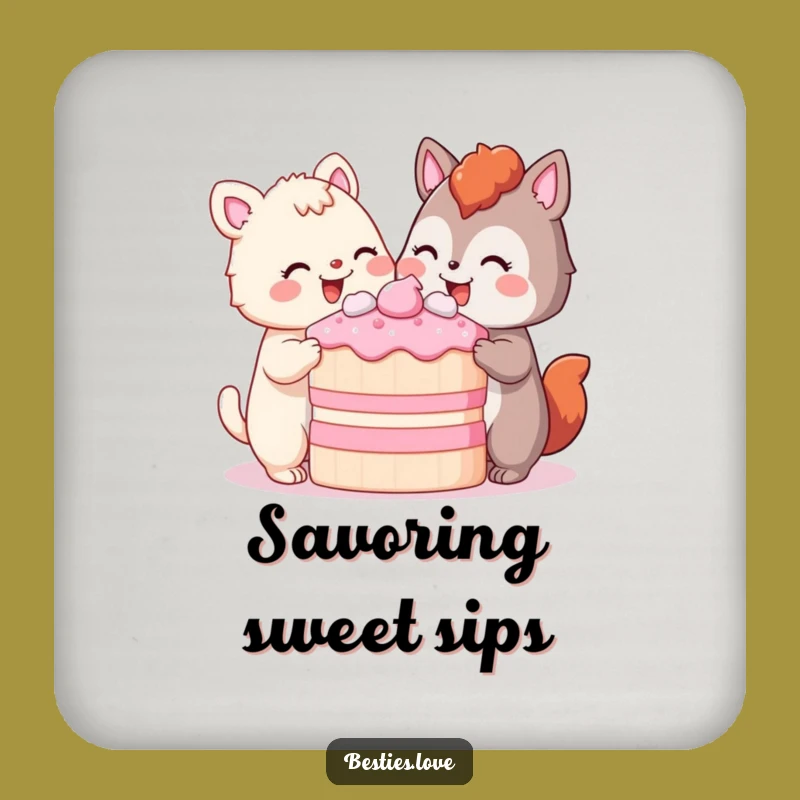 Funny Drink Coasters: Cake Break - Hilarious Funny Gift for Dessert Lovers!