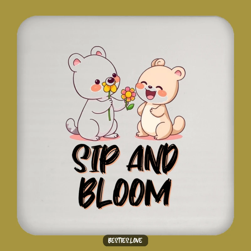 Funny Flower Animal Coasters: Protect Surfaces with Kindness