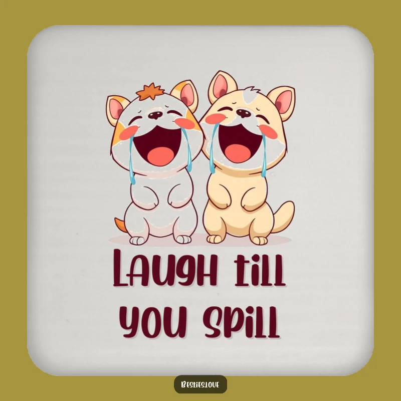 Funny Laughing Animals Coasters: Protect Surfaces with Hilarious Joy