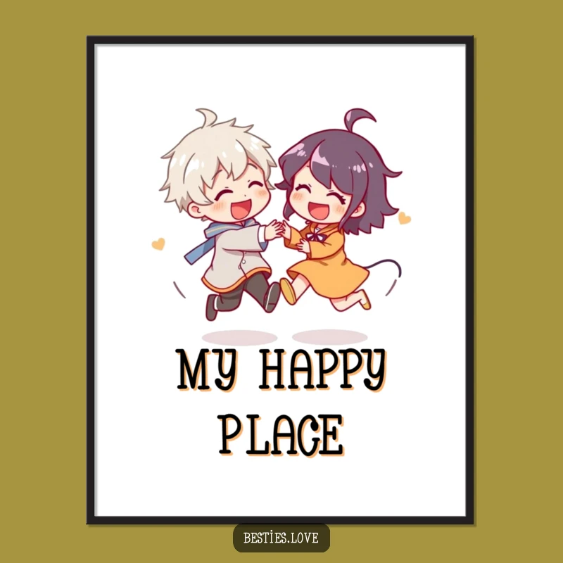 Funny Poster: Chase & Giggles - A Hilarious Piece of Art for Your Wall!