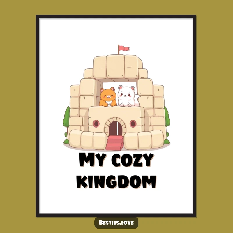 Funny Poster: Fort Dreams - A Magnificently Funny Art Gift for Imaginative Spaces!
