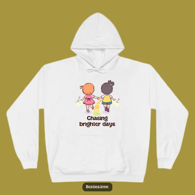 Funny Rainbow Friends Skipping Hoodie - Cozy Magical Companion Gift