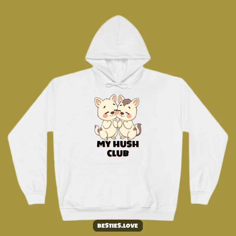 Cozy Funny Bestie Animals Secret Hoodie: Snuggle Up with Hilarious Whispers