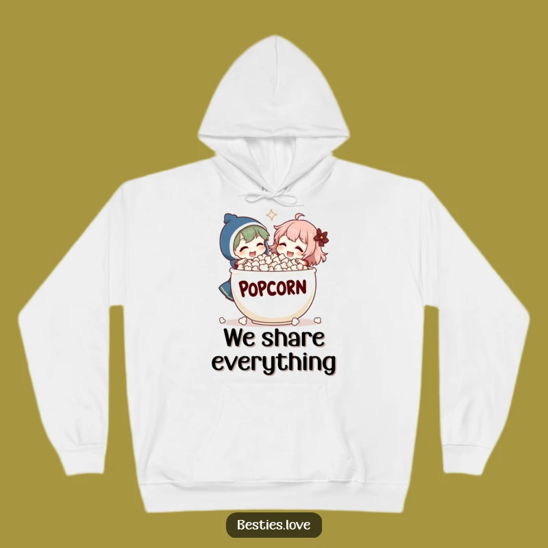 Funny Popcorn Laugh Hoodie - Cozy & Comedic Character Wear, Great Gift