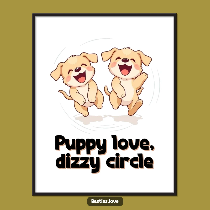 Free Printable Puppy Wall Art - Hilarious & Dizzy Downloadable Decor