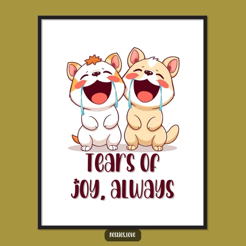 Funny Free Printable Wall Art: Animals Laughing Tears - Hilarious Downloadable Decor!