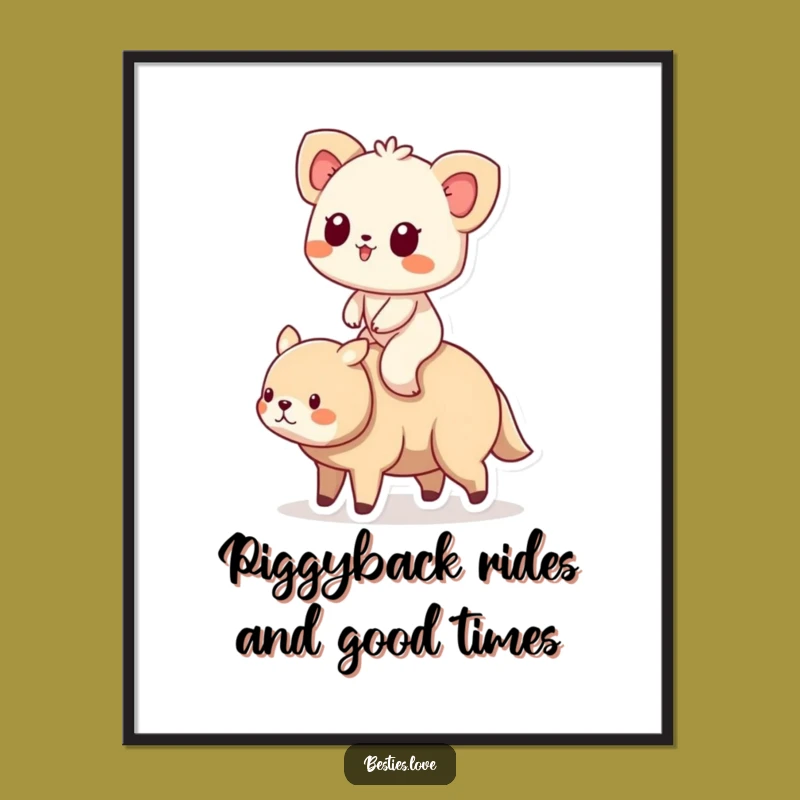 Free Printable Wall Art: Loyal Friends Ride Downloadable Decor