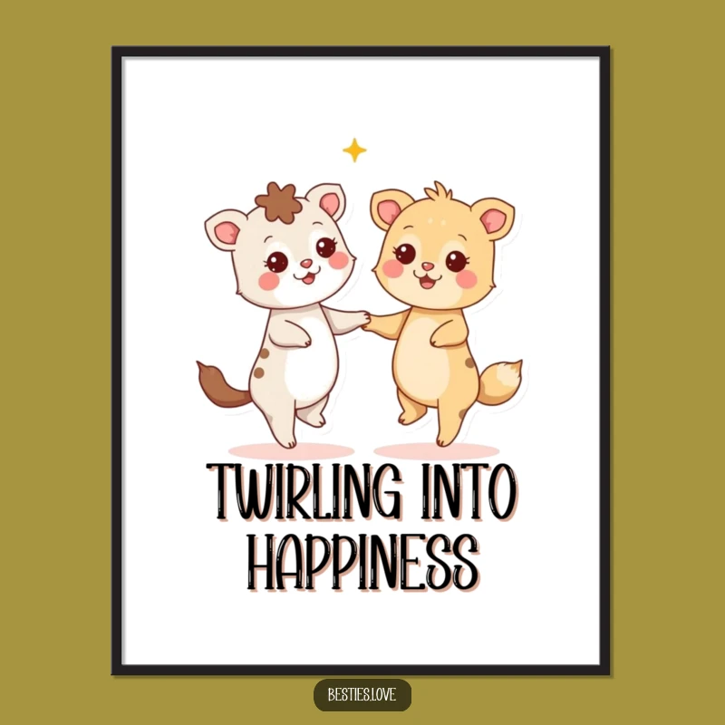 Free Printable Wall Art: Starry-Eyed Dancers - Whimsical Downloadable Art Gift!